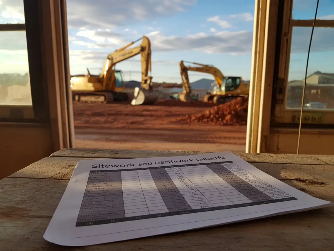 Sitework and Earthwork Takeoffs